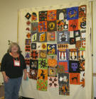 Jan Andrews with President Gift Blocks